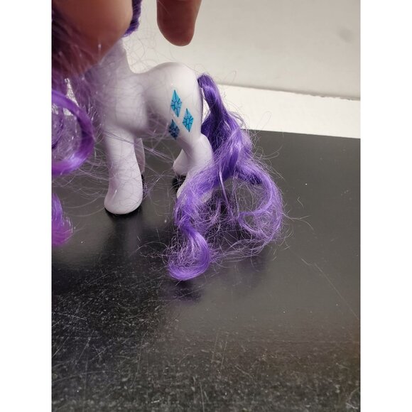 My Little Pony Rarity Unicorn Toy With Purple Hair & White Body - Picture 5 of 7